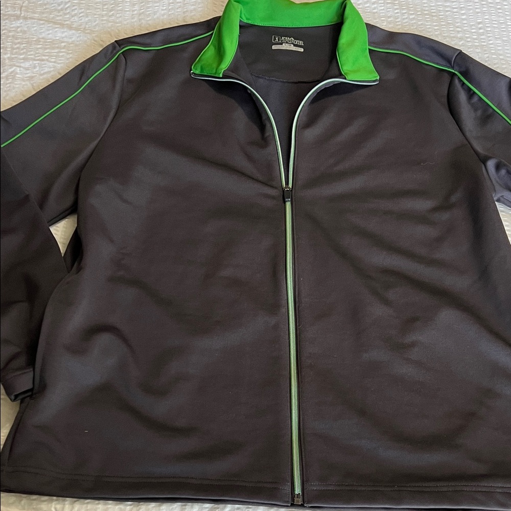 PGA Tour Gray and Green Jacket